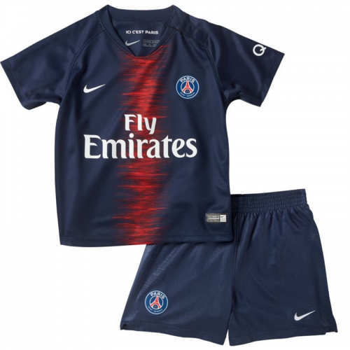 Kids PSG 18/19 Home Soccer Kits (Shirt+Shorts)
